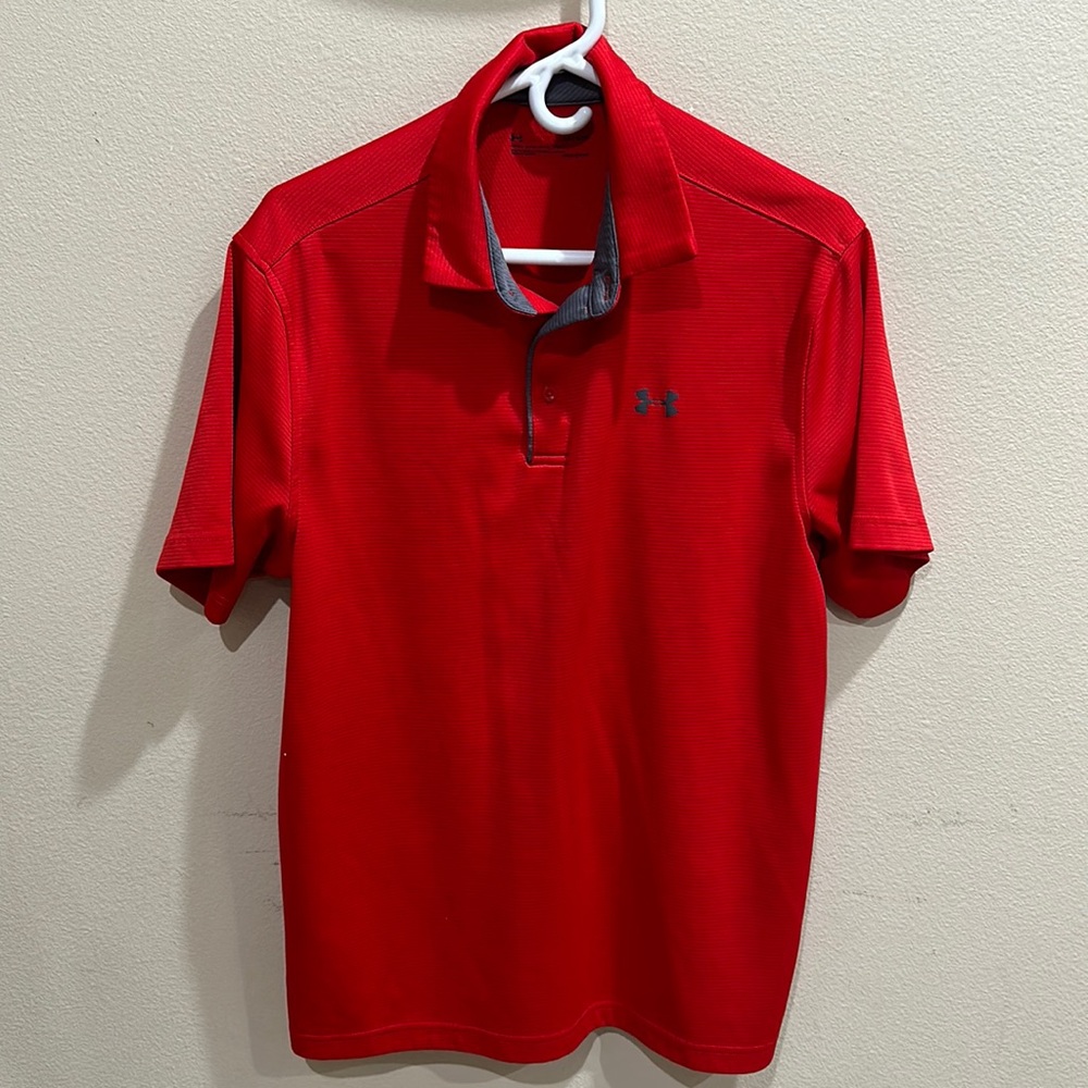 Under Armour Polo Red Heatgear